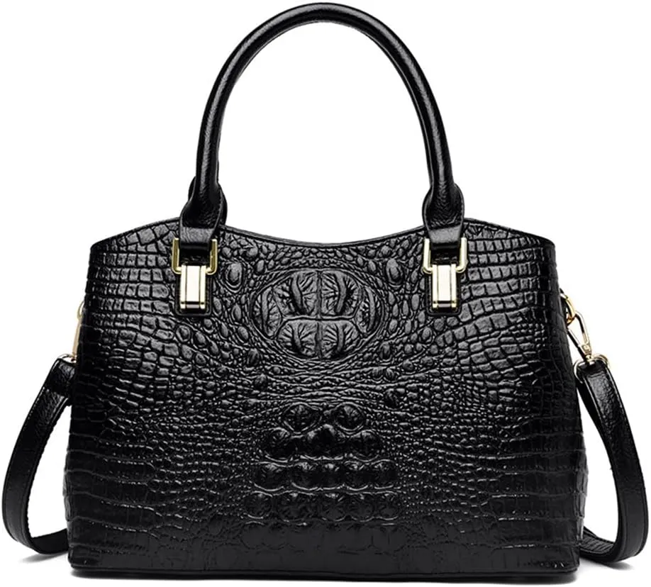 Fashionable Yellow Satchel Handbag for Women - Top Handle Purse, Leather Shoulder Crossbody Bag, Large Ladies Tote