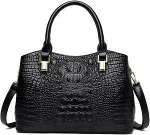 Fashionable Yellow Satchel Handbag for Women - Top Handle Purse, Leather Shoulder Crossbody Bag, Large Ladies Tote
