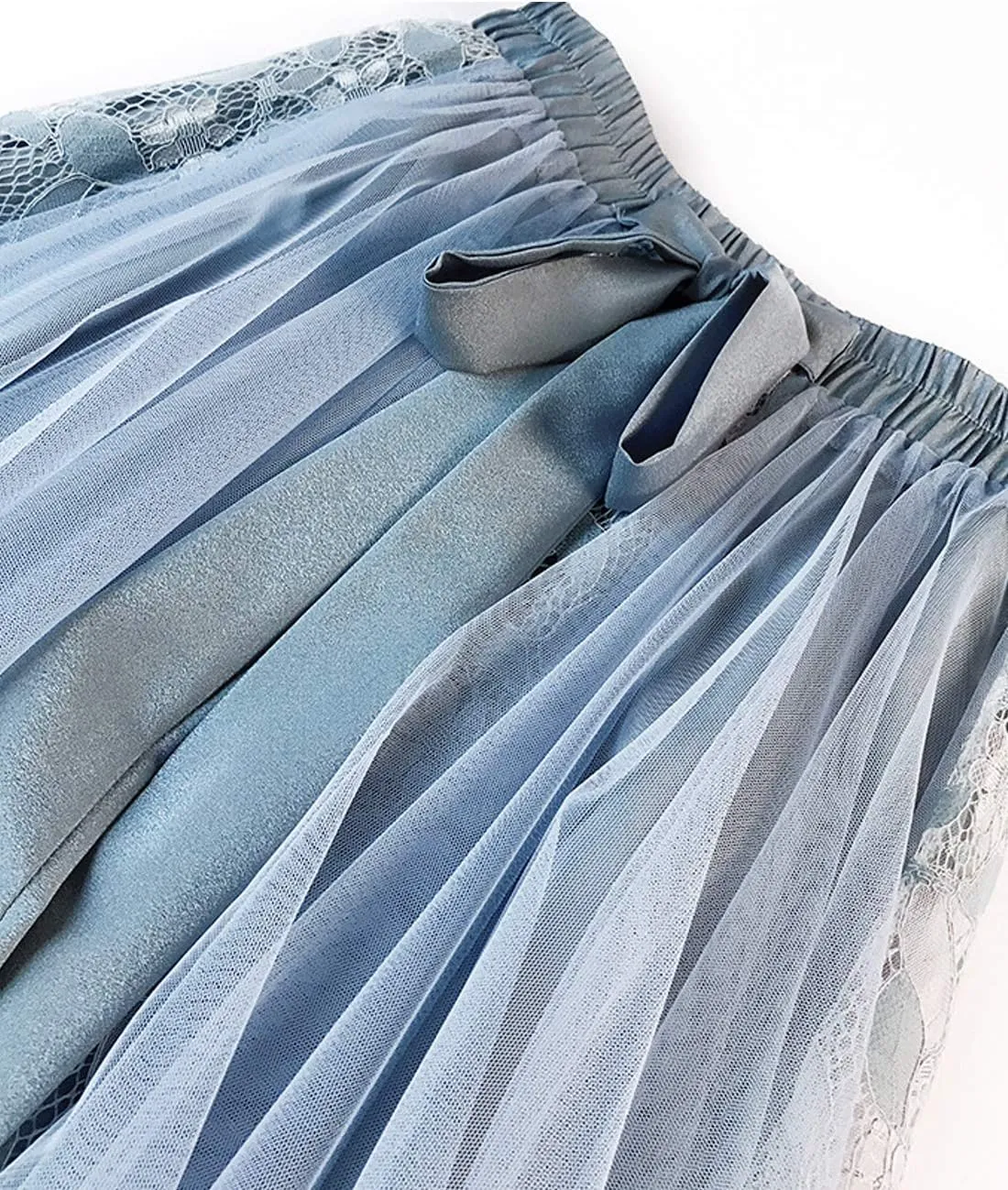Femiserah Women's Long Rainbow A Line Tulle Tutu Skirts Tiered Skirt Petticoat