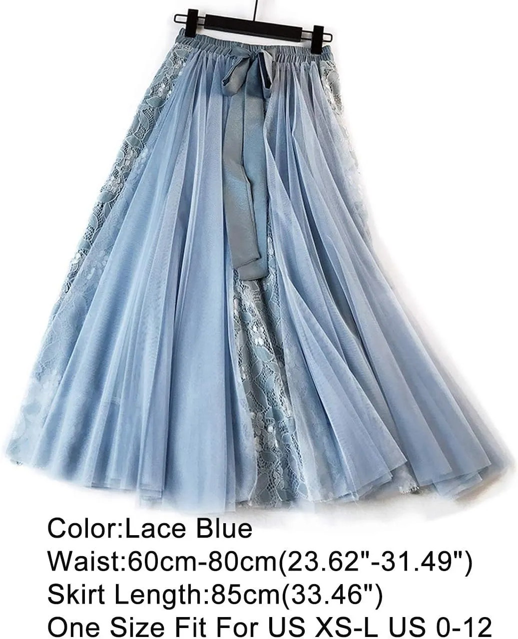 Femiserah Women's Long Rainbow A Line Tulle Tutu Skirts Tiered Skirt Petticoat