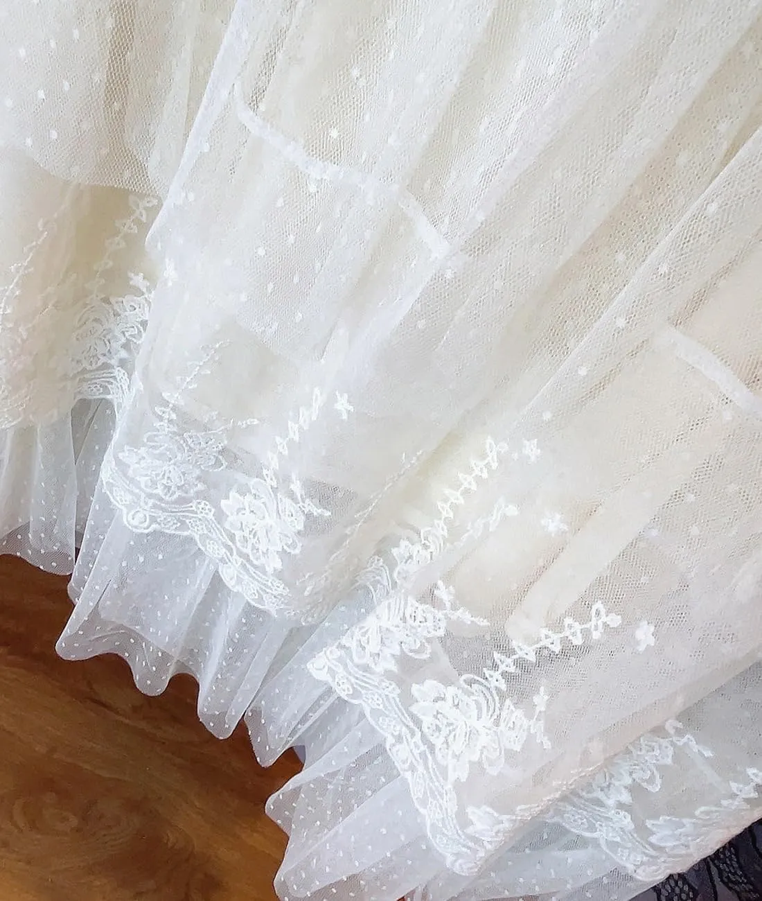 Femiserah Women's Long Rainbow A Line Tulle Tutu Skirts Tiered Skirt Petticoat
