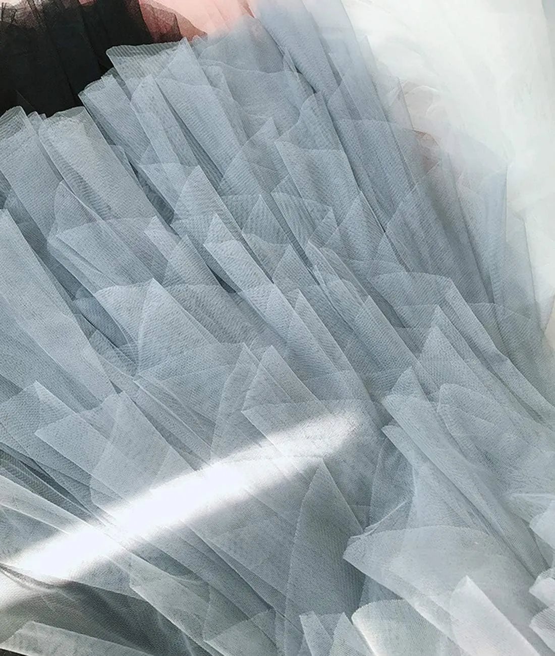 Femiserah Women's Long Rainbow A Line Tulle Tutu Skirts Tiered Skirt Petticoat