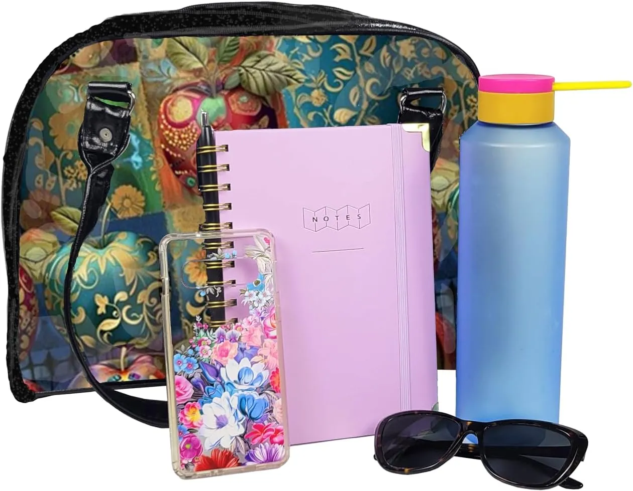 Flora and Fauna Collection Colorful, Large, Whimsical, Womens Handbag, Purse, Travel Bag, Satchel, Fav Tote
