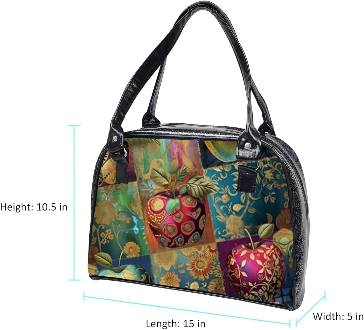 Flora and Fauna Collection Colorful, Large, Whimsical, Womens Handbag, Purse, Travel Bag, Satchel, Fav Tote