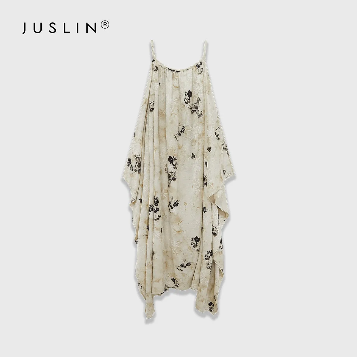 Floral Elegance Suspender Dress