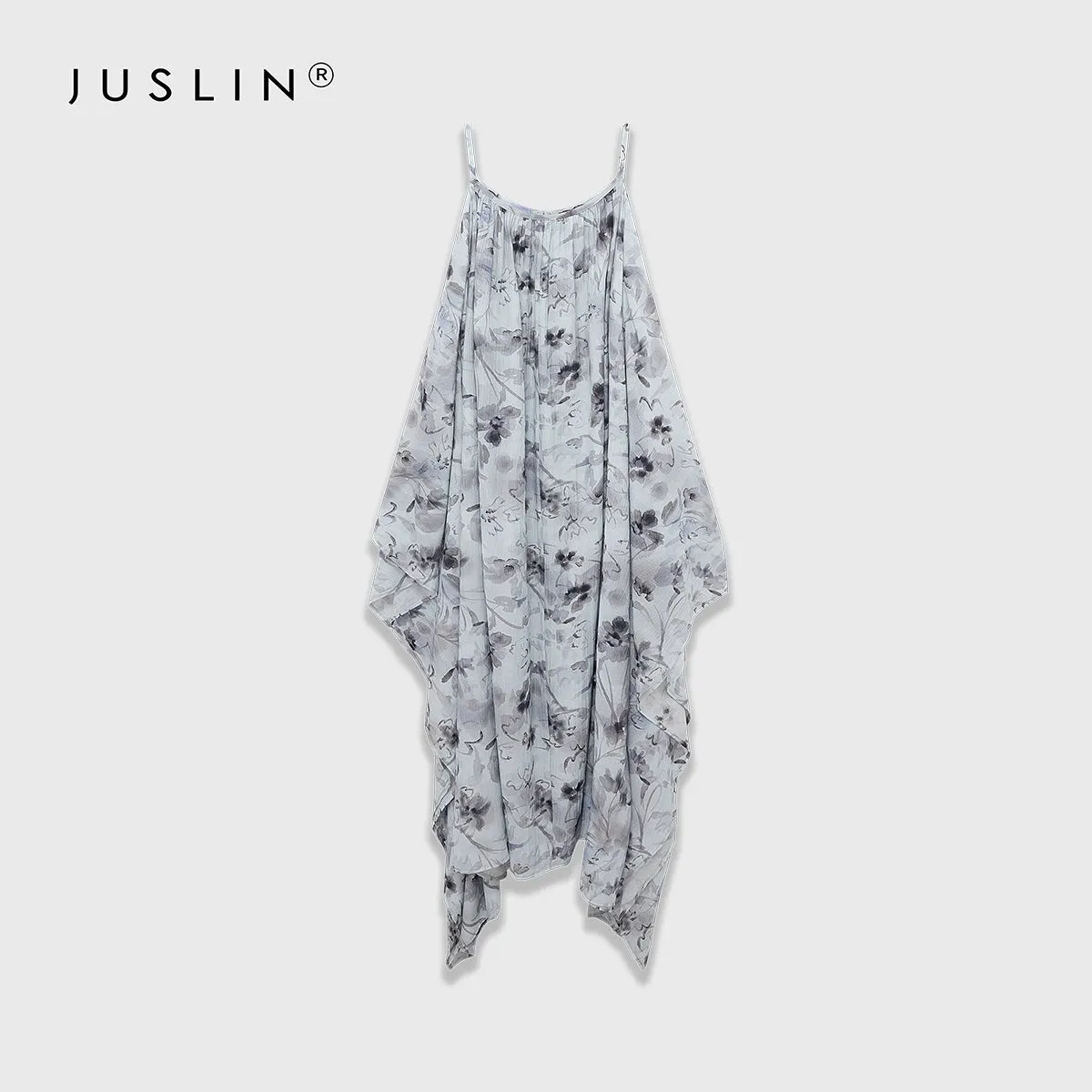Floral Elegance Suspender Dress
