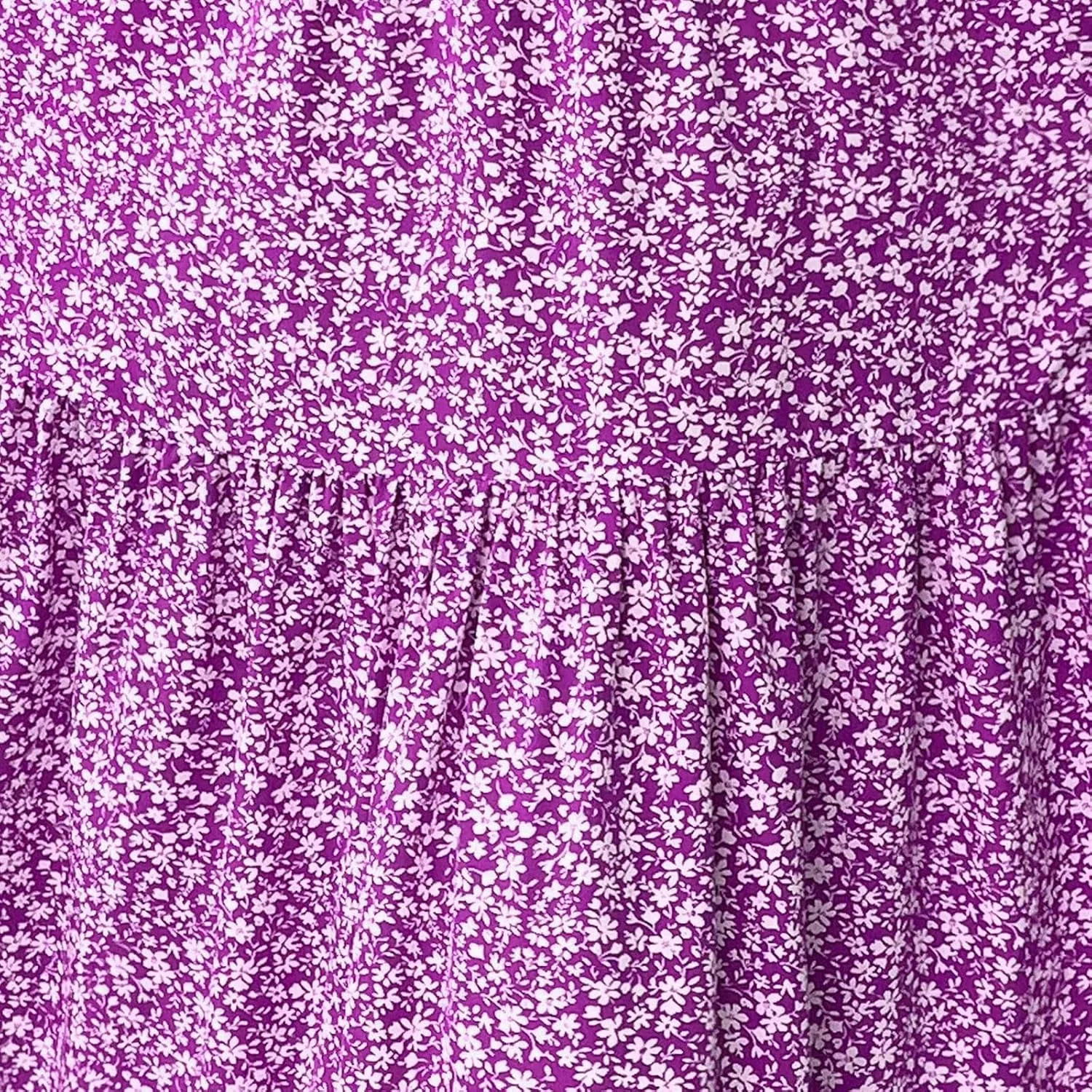 Floral Maxi Skirts for Women Trendy Summer Casual Boho Long Flowy Skirt Smocked Elastic High Waisted A Line Skirt