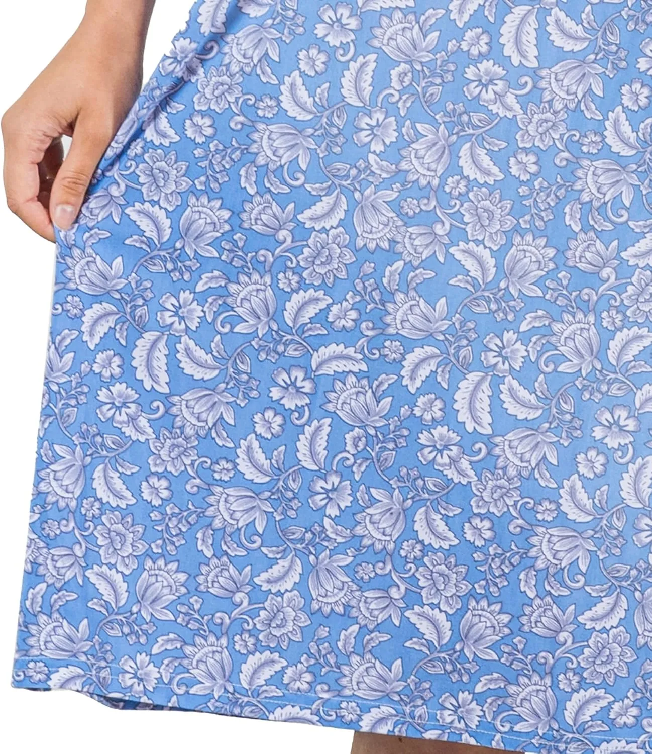 Floral Sundress with Pocket, Beach Outfit Sleeveless Long Sundress, Scrunchie Included Vacation Dresses for Women 2024