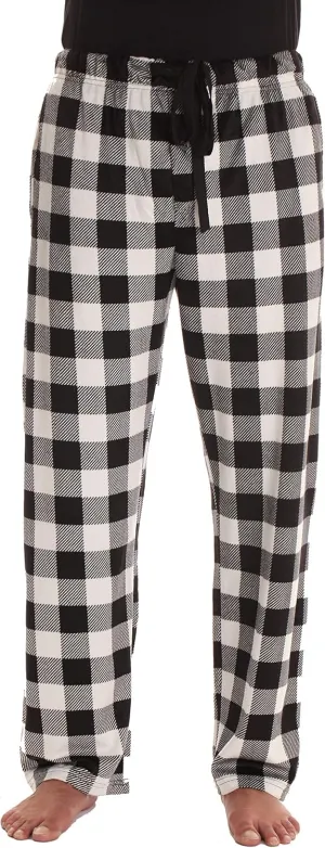 #followme Ultra Soft Fleece Men's Plaid Pajama Pants with Pockets
