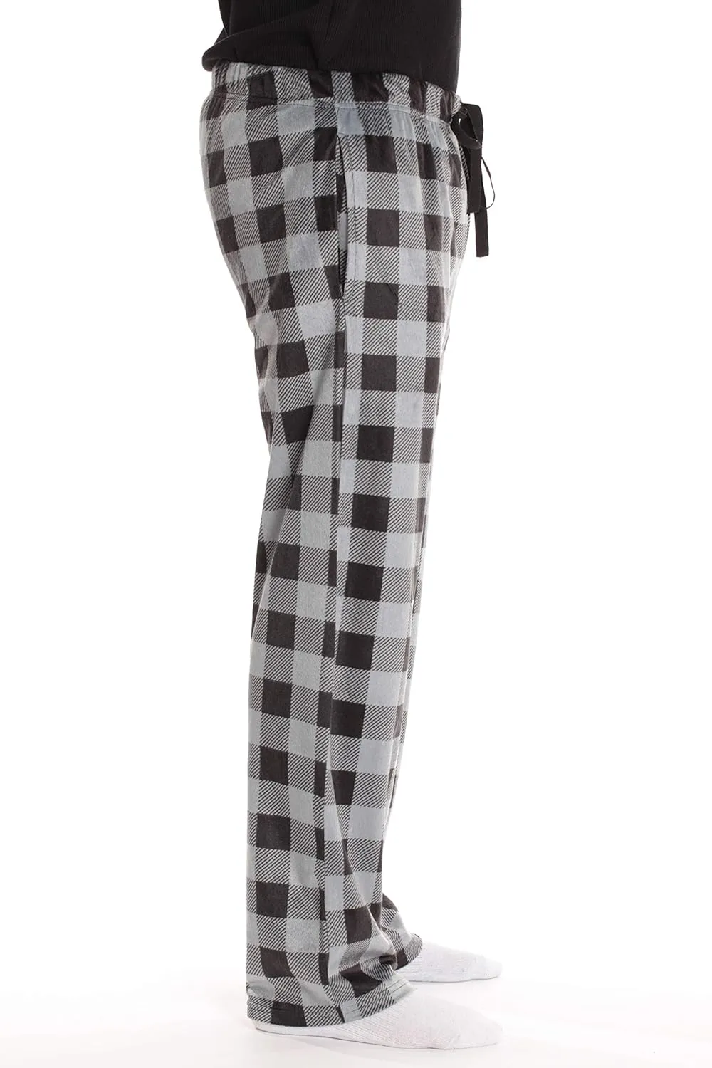 #followme Ultra Soft Fleece Men's Plaid Pajama Pants with Pockets