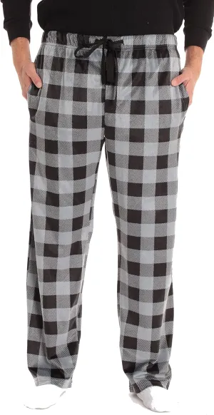#followme Ultra Soft Fleece Men's Plaid Pajama Pants with Pockets
