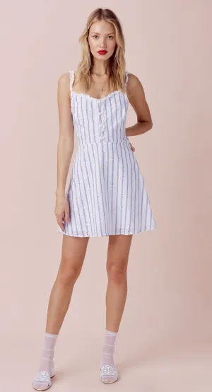 For Love and Lemons Picnic Eyelet Mini Dress