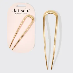 French Hair Pin - Gold