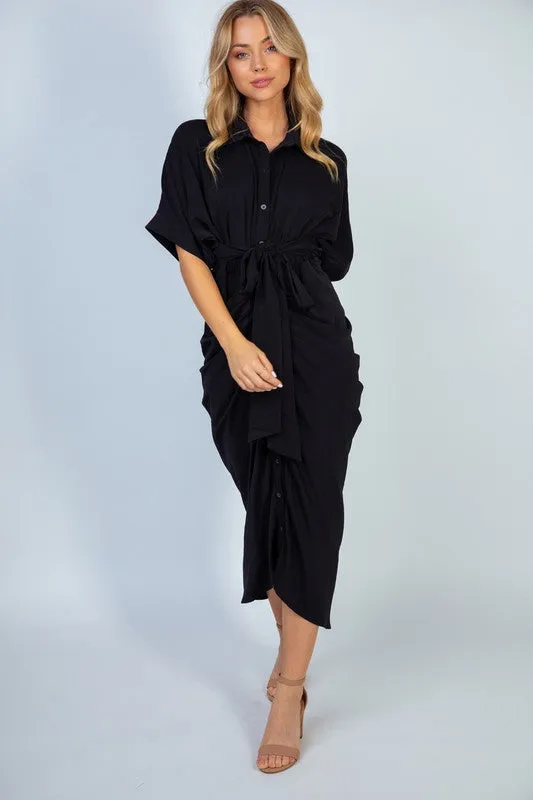 Front Twist Dress - Final Sale