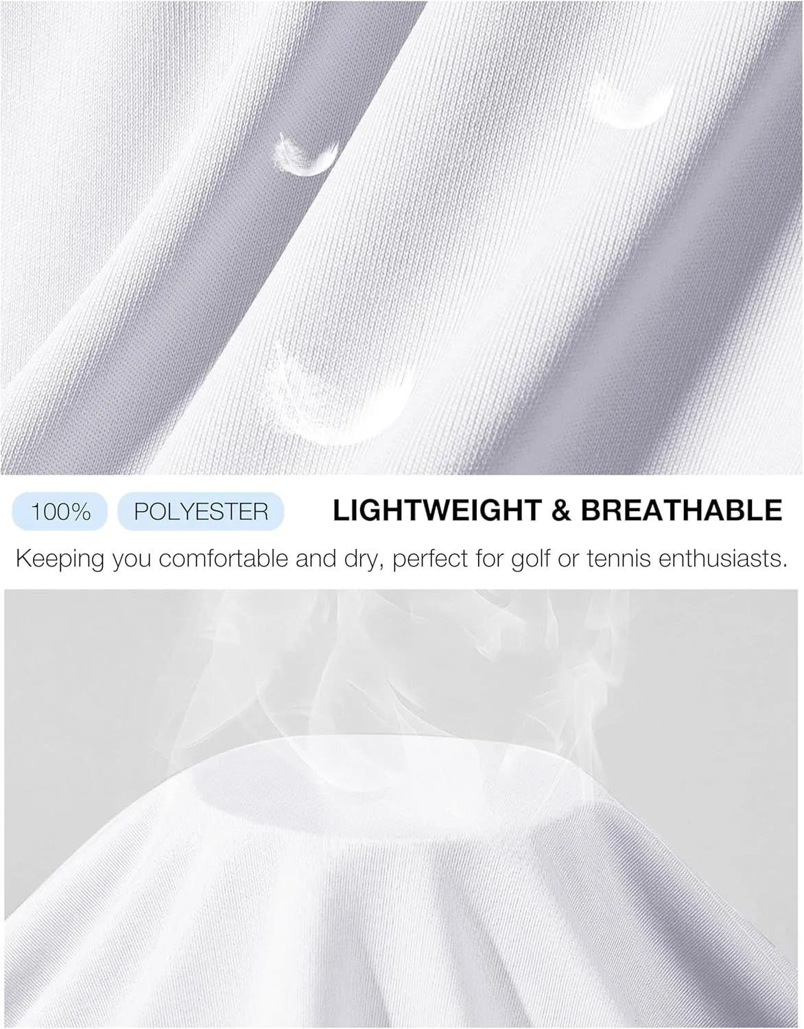 G Gradual Women's Golf Shirt Sleeveless Lightweight V Neck Tennis Polo Shirts with Collar Quick Dry Athletic Tops for Women