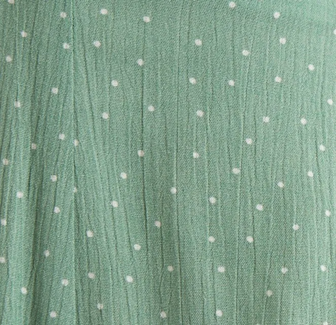 Geri Petite Dot Green Halter Neck Mini Dress