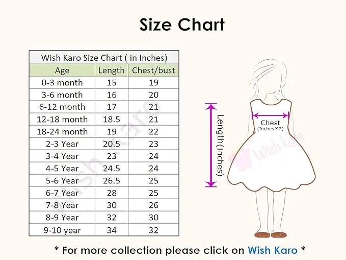 Girls Soft Net Knee length Fit and Flare Dress