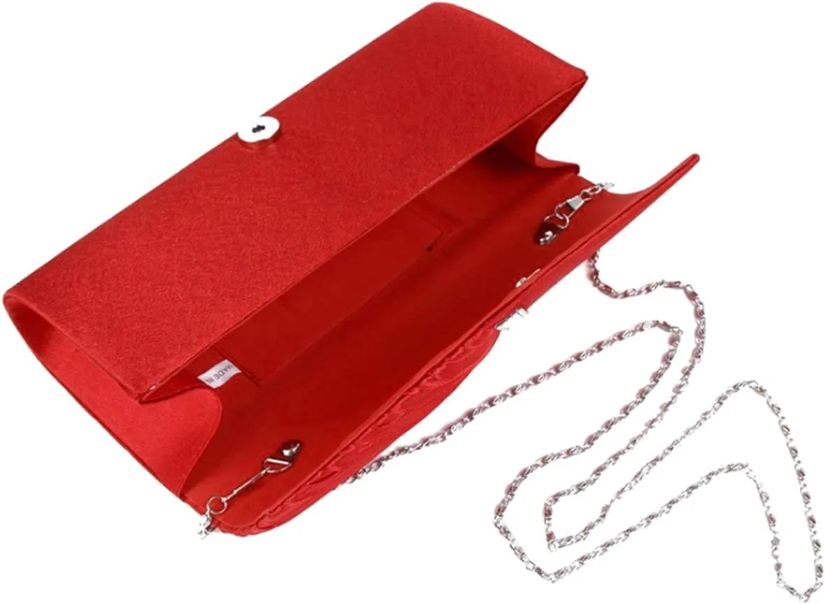 Goclothod Evening Clutch Handbag Women Fashion Crossbody Shoulder Bag Chain Purse
