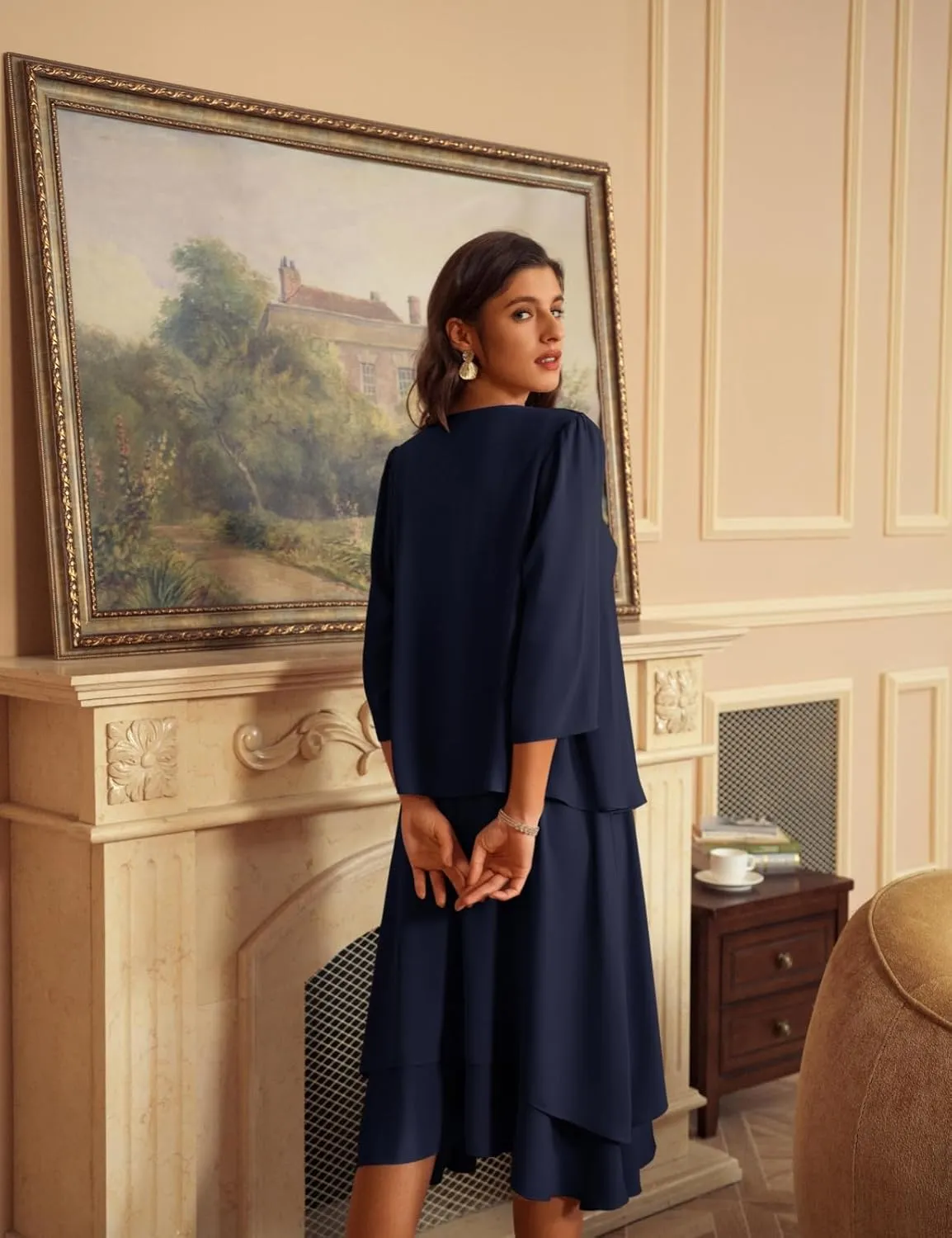 GRACE KARIN Women Dresses for Party Formal 2025 Mother of The Bride Dress Wedding Guest Dress with Jacket