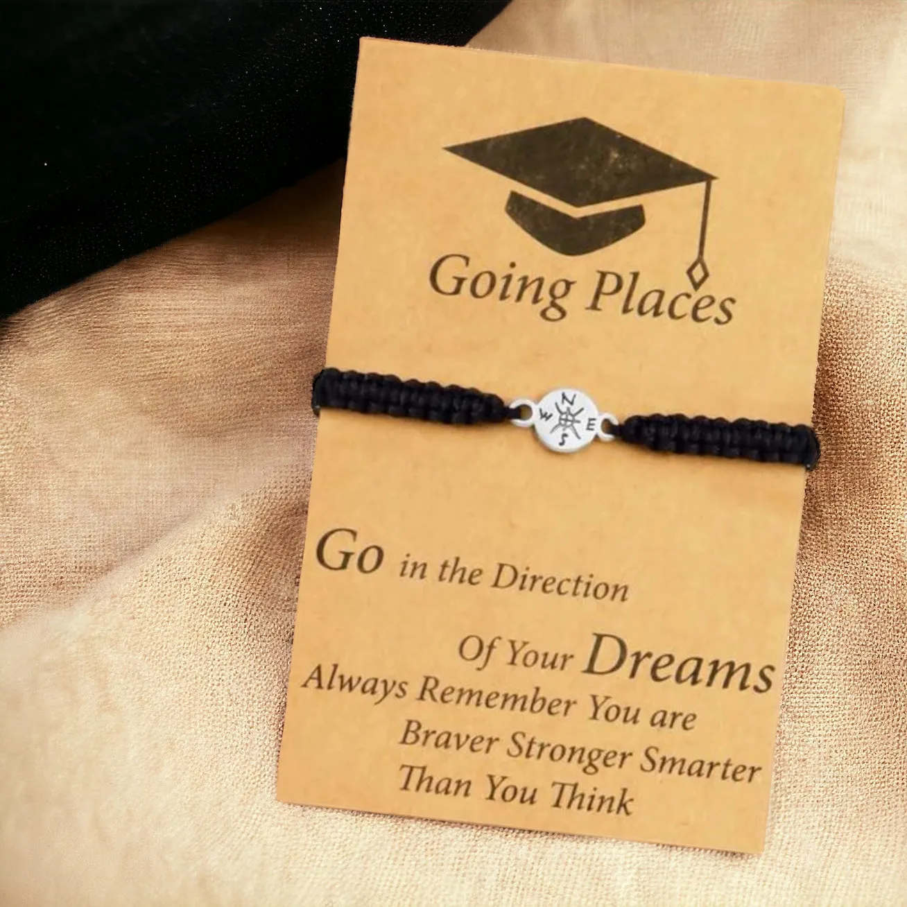 Graduation Bracelet - Friendship Bracelet, Wish Bracelet, Grad Gift, Graduation Gift, Easter Basket