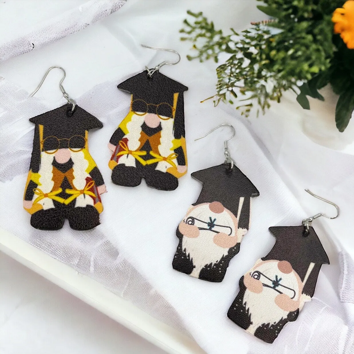 Graduation Earrings - Class of 2024, Graduate Earrings, Class of 24, Grad Earrings, Graduation Accessories, Handmade Earrings, Senior Photos