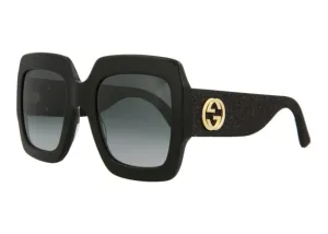 Gucci Square Sunglasses Black/Grey