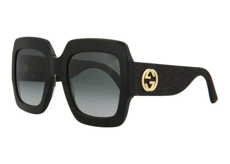 Gucci Square Sunglasses Black/Grey