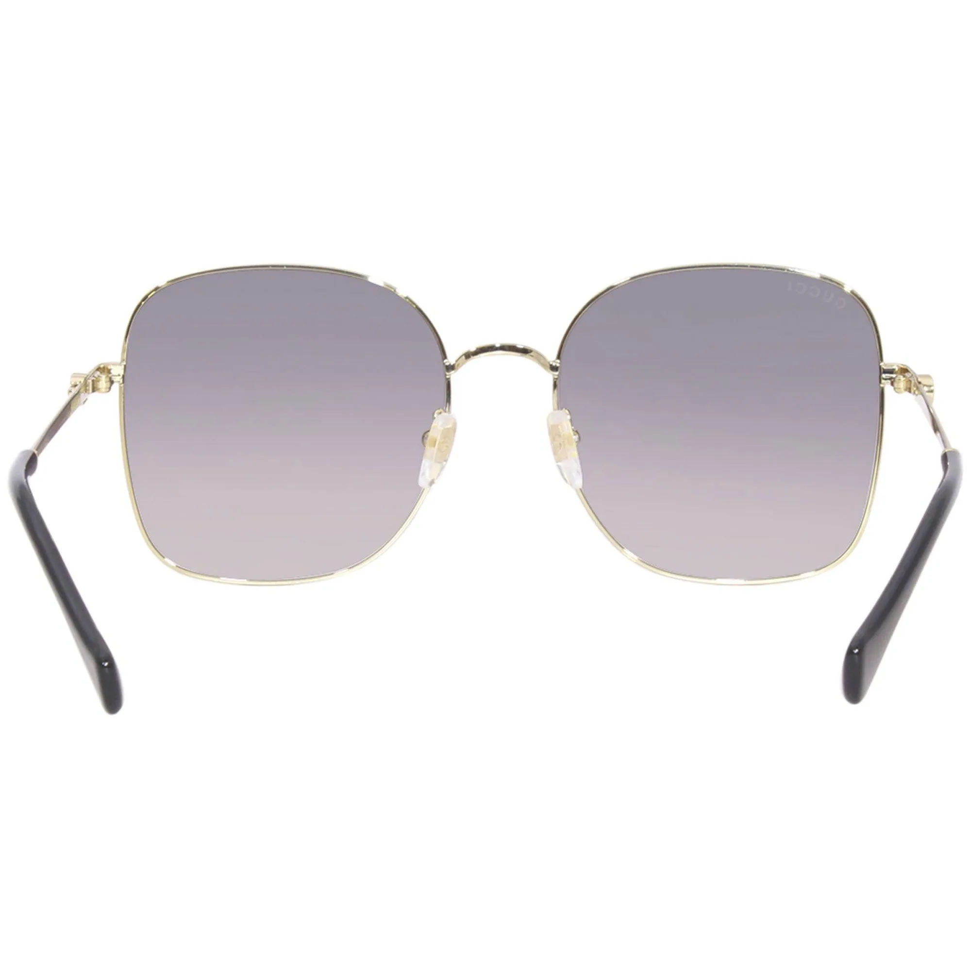 Gucci Women's Sunglasses - Gradient Grey Nylon Lens Metal Square Frame | GG1143S 001