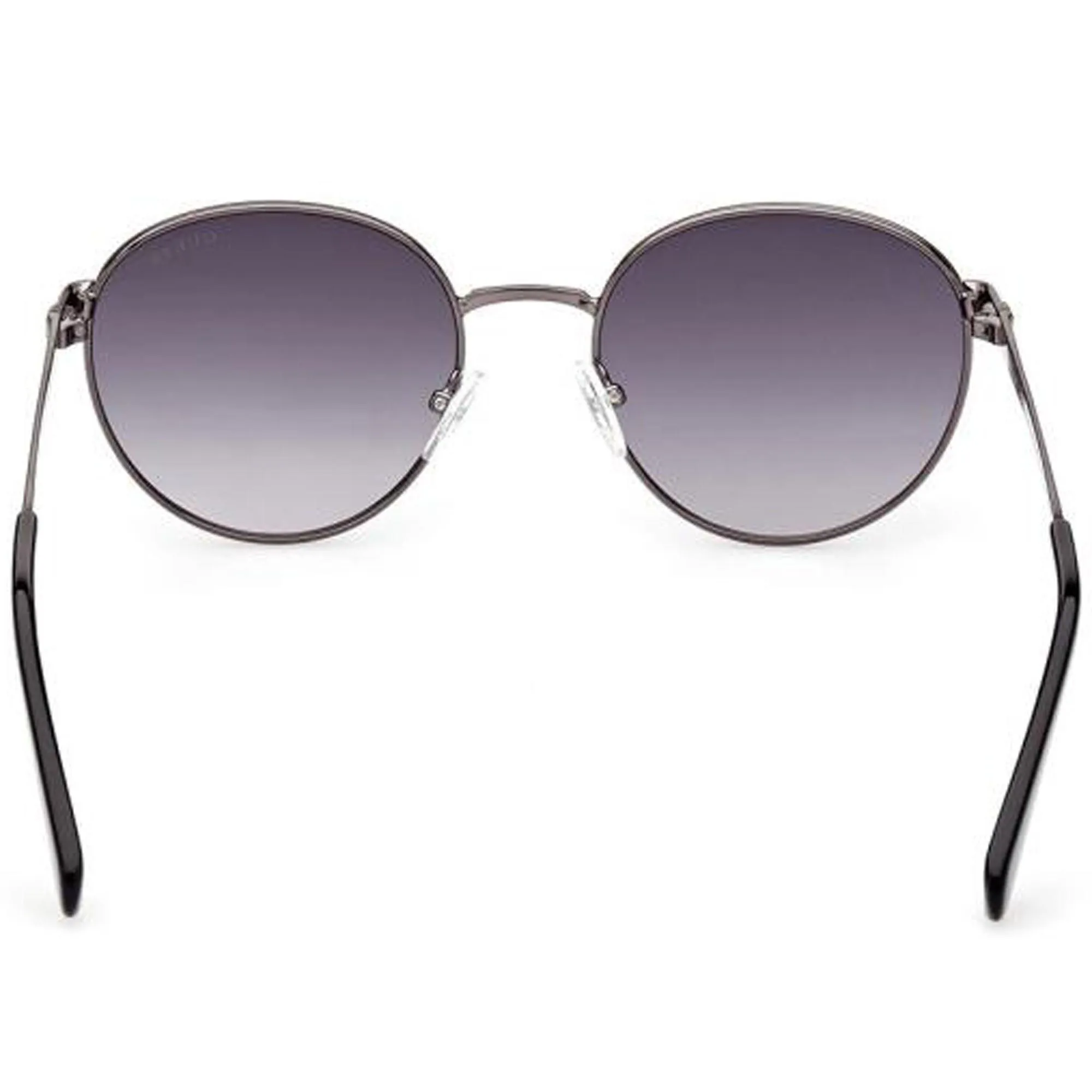 Guess Unisex Sunglasses - Full Rim Shiny Dark Nickel Grey Metal Frame | GU5214 06B