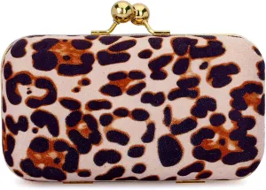 Handicraft Hand Embroidered Box Clutch Bag Purse for Bridal, Casual, Wedding Bag for Women & Girls, Leopard