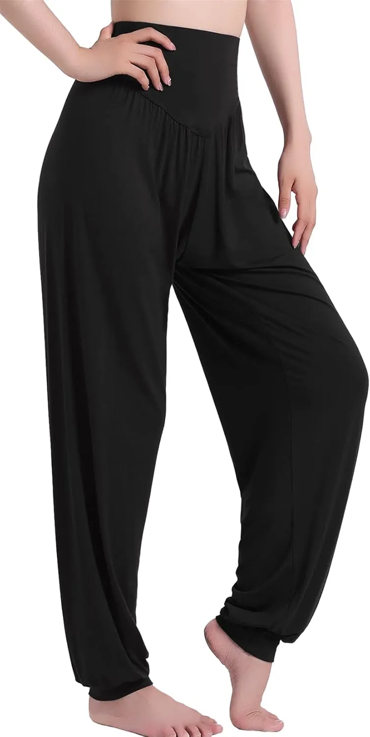 Hoerev Women Super Soft Yoga Pants Dance Trousers Lounge Pant