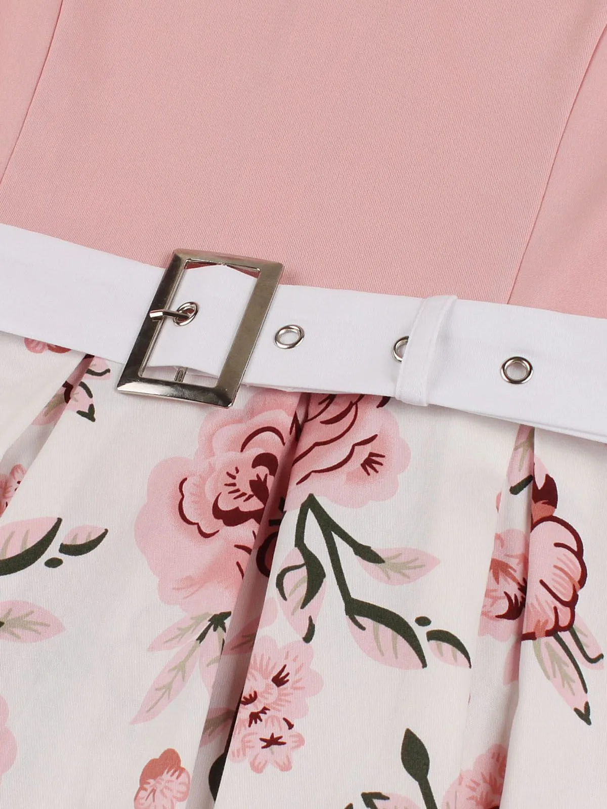 ILSE | FLORAL BELTED SWING DRESS