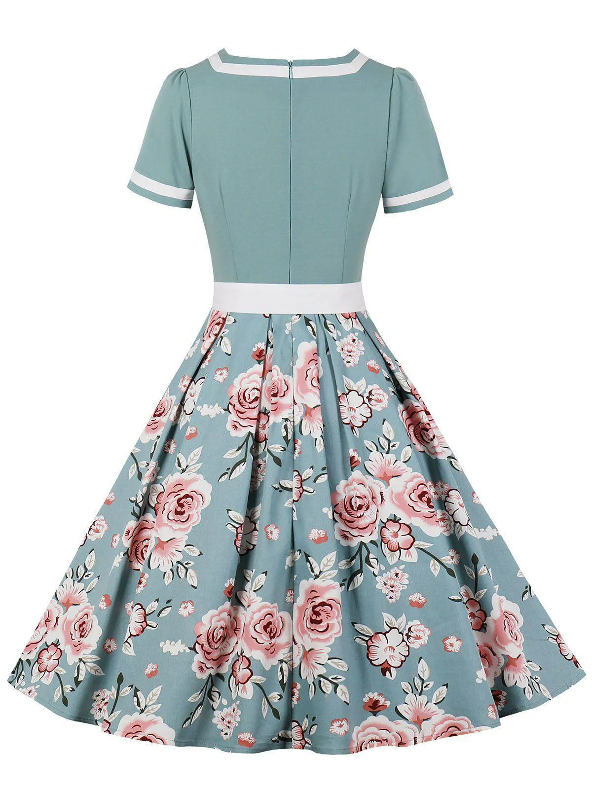 ILSE | FLORAL BELTED SWING DRESS