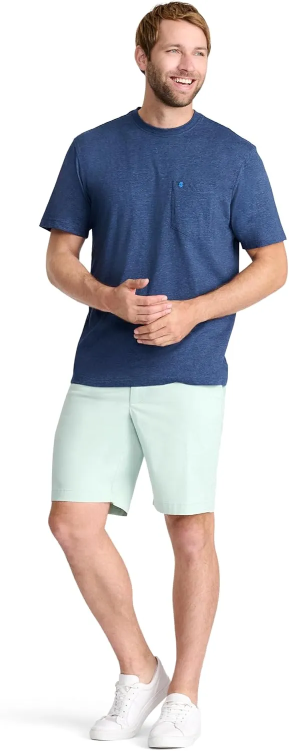 IZOD Men's Saltwater Soft Wash Pocket Crew T-Shirt