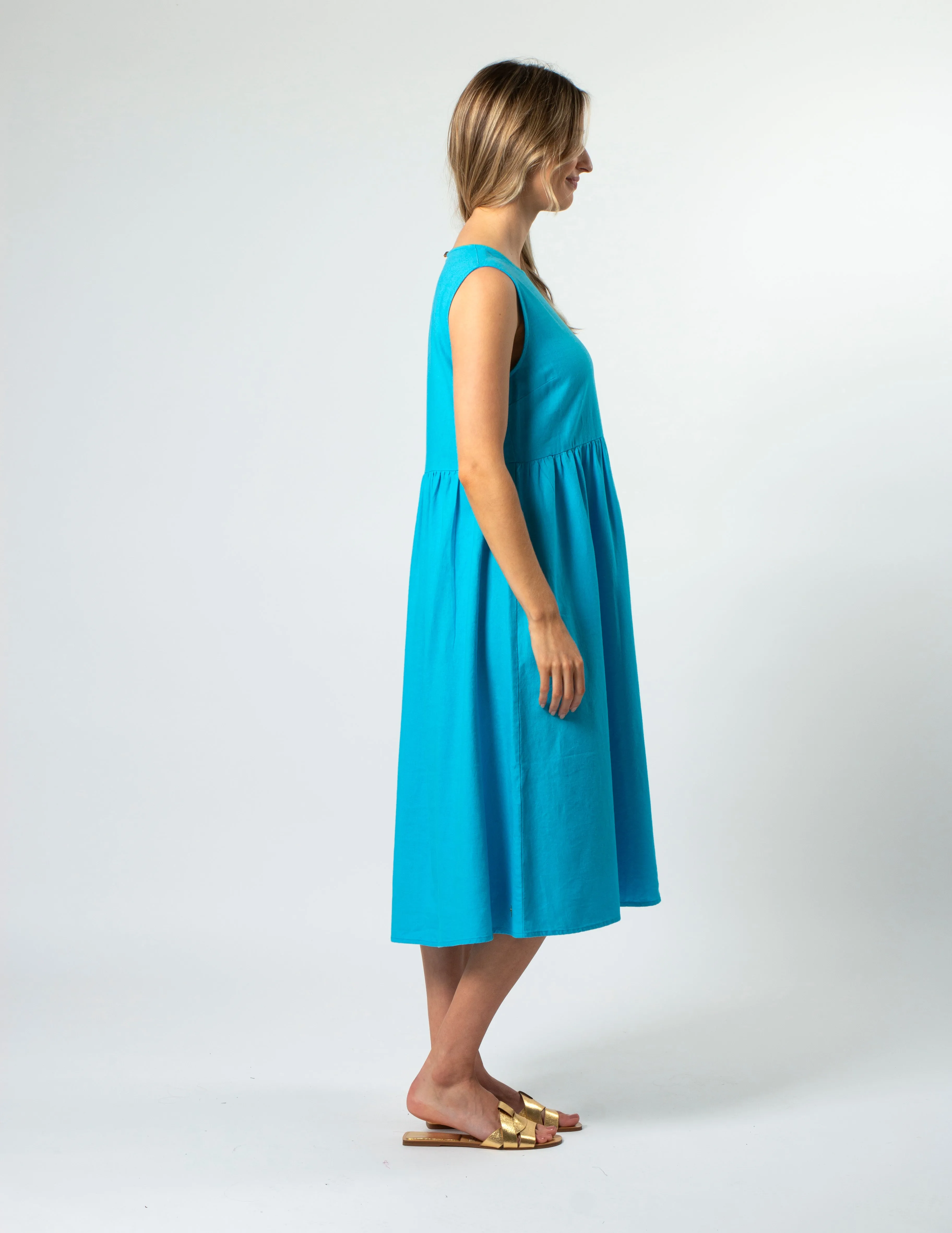 Kayleigh Dress - Santorini Blues