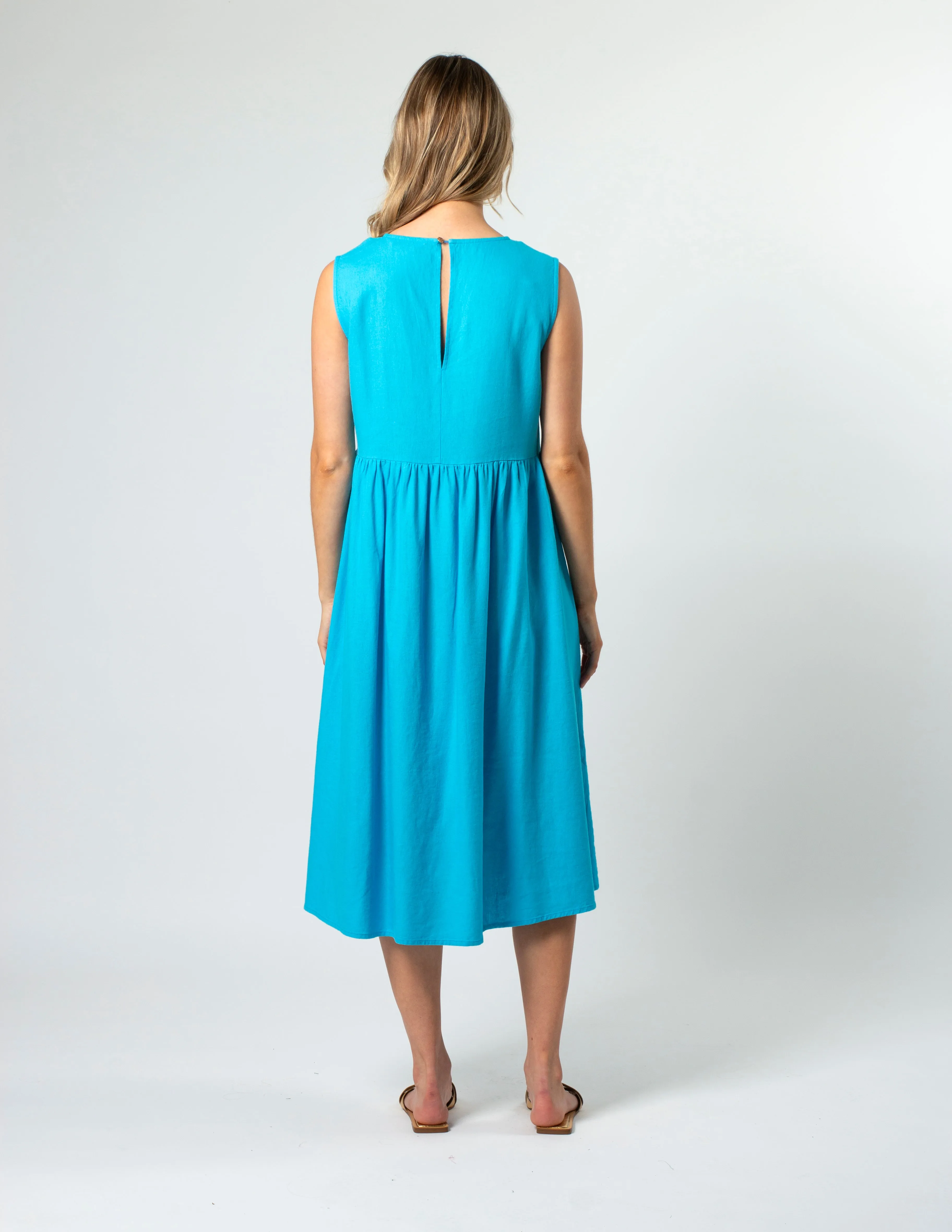 Kayleigh Dress - Santorini Blues