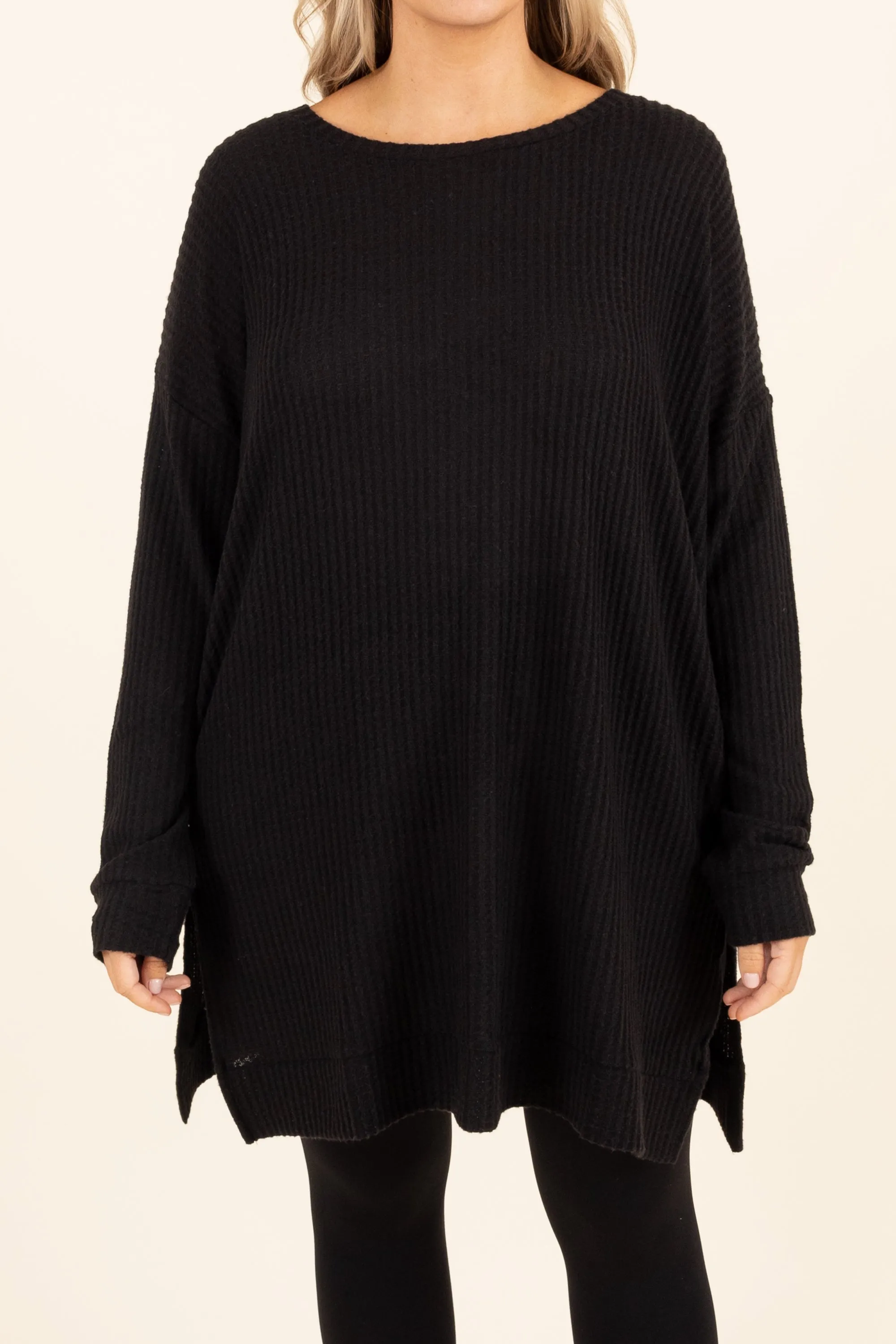 Keeping It Cute Tunic, Black
