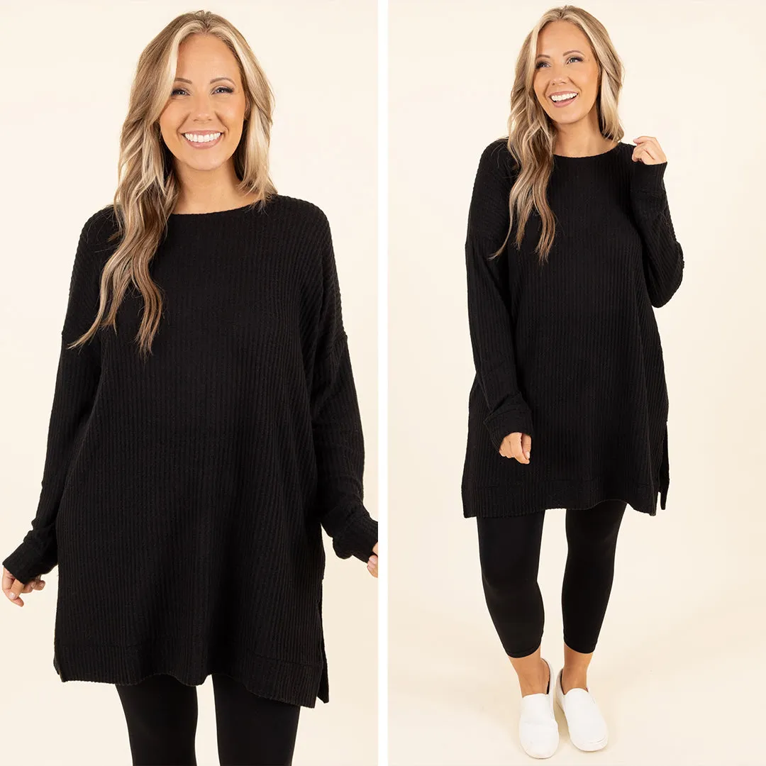 Keeping It Cute Tunic, Black