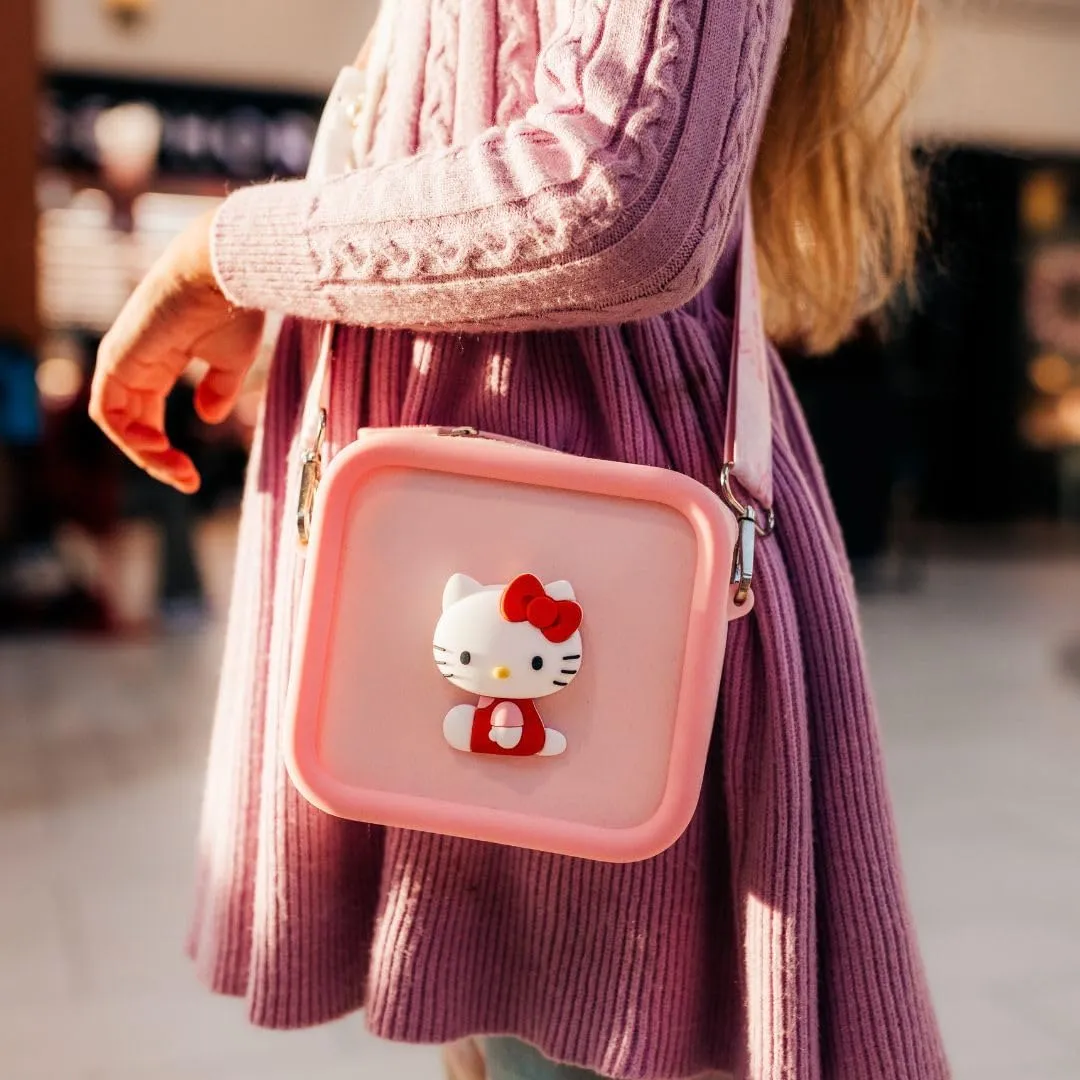 Kidamento Hello Kitty Soft Silicone Camera Case Durable and Adorably Stylish Bag - Adjustable Soft Strap With Buckle - Promotes Comfort and Independence