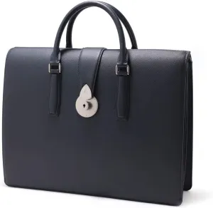 Leather Briefcase Accordion Gusset A4 Waprolux II, Made In Japan, No.670503