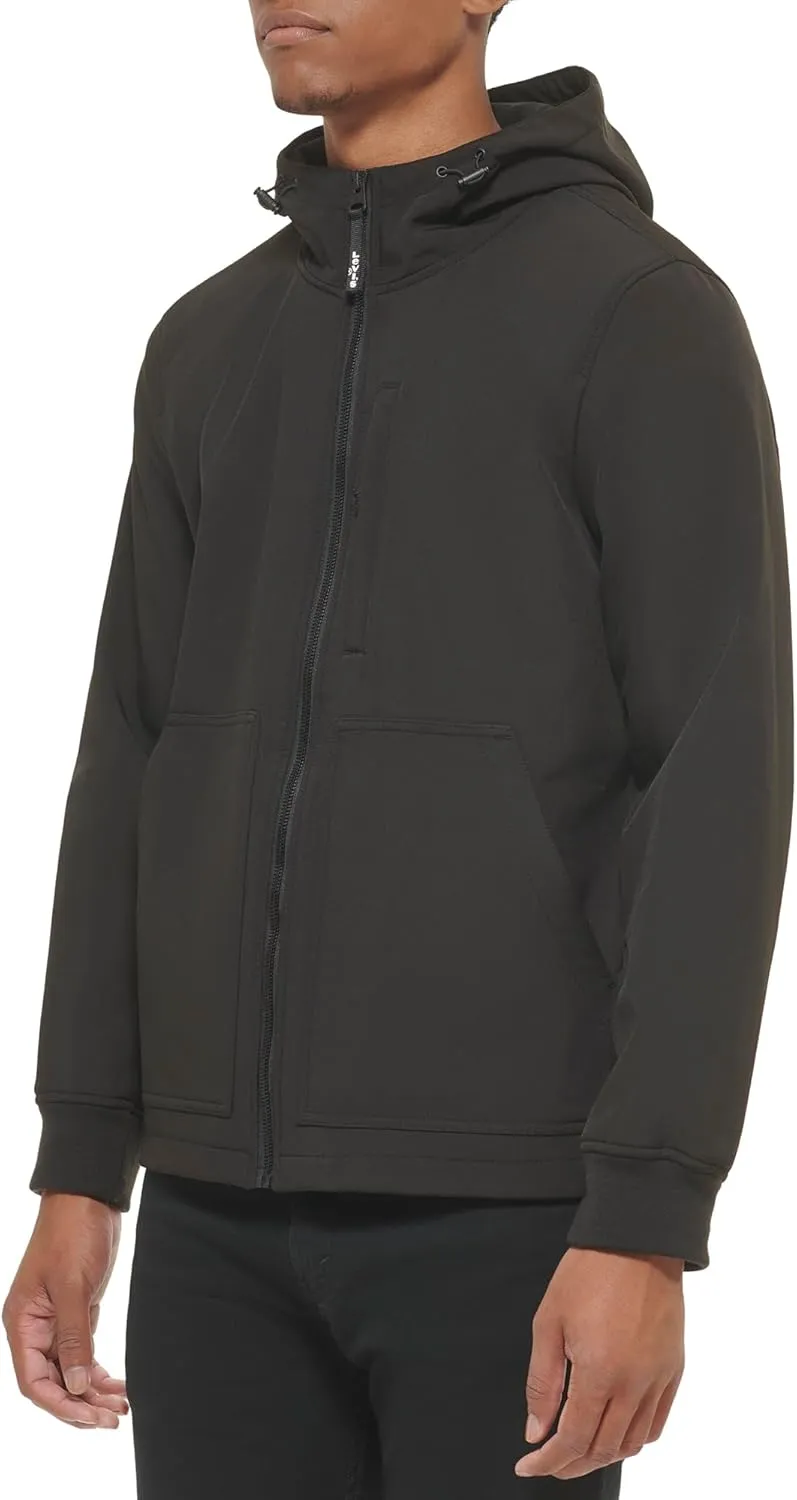 Levi's Men's Water-Resistant Soft Shell Trail Hoodie Jacket