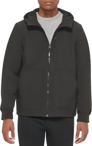 Levi's Men's Water-Resistant Soft Shell Trail Hoodie Jacket