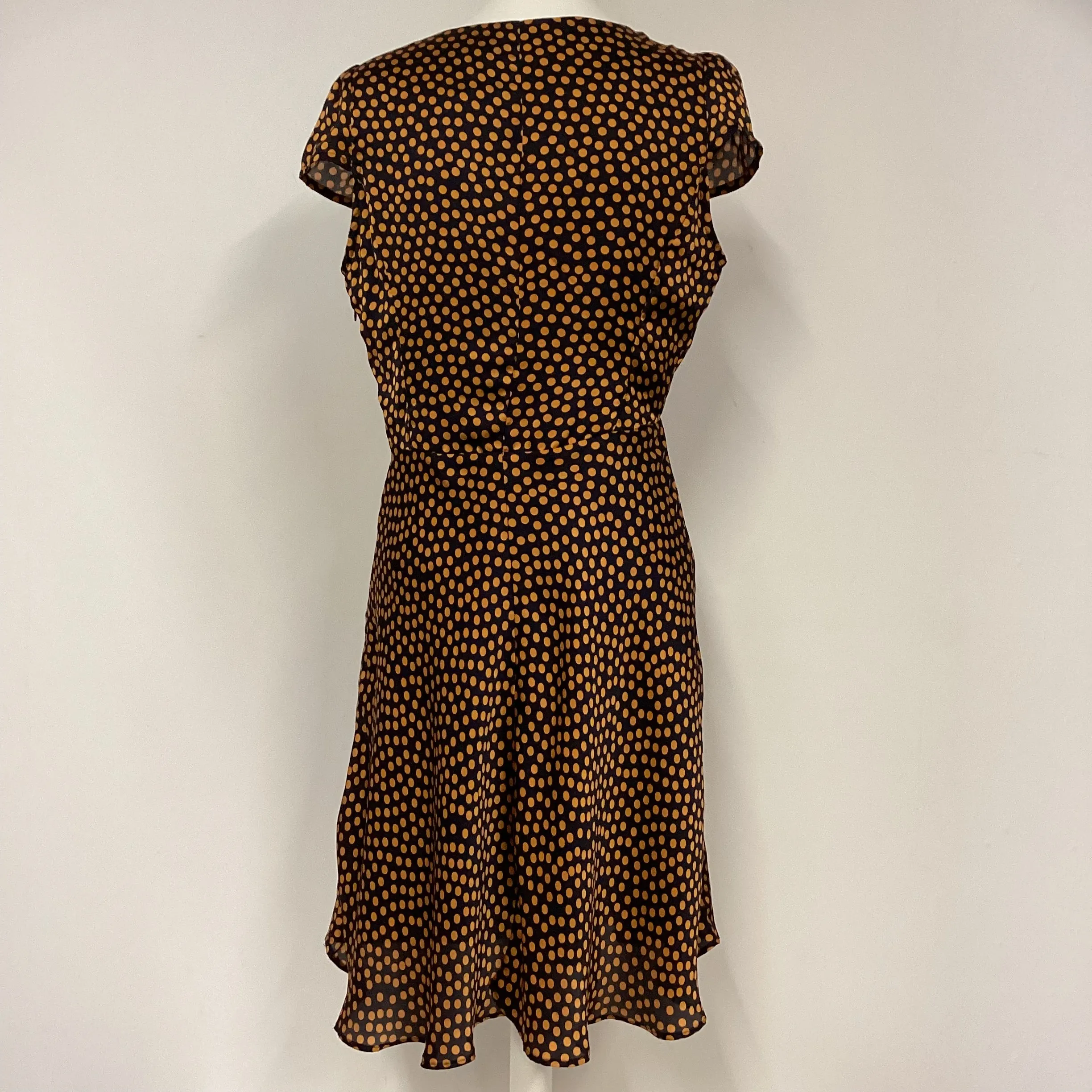 Louche Blue And Orange Polkadot Dress Size 14