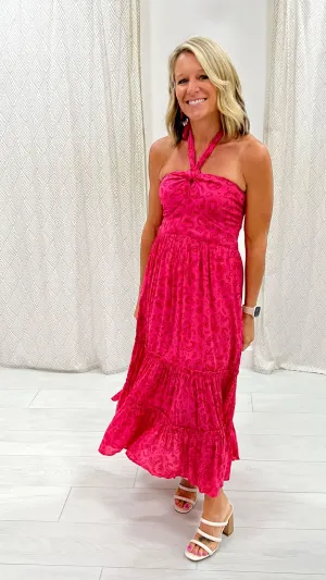 Lucky Charm Halter Tiered Dress