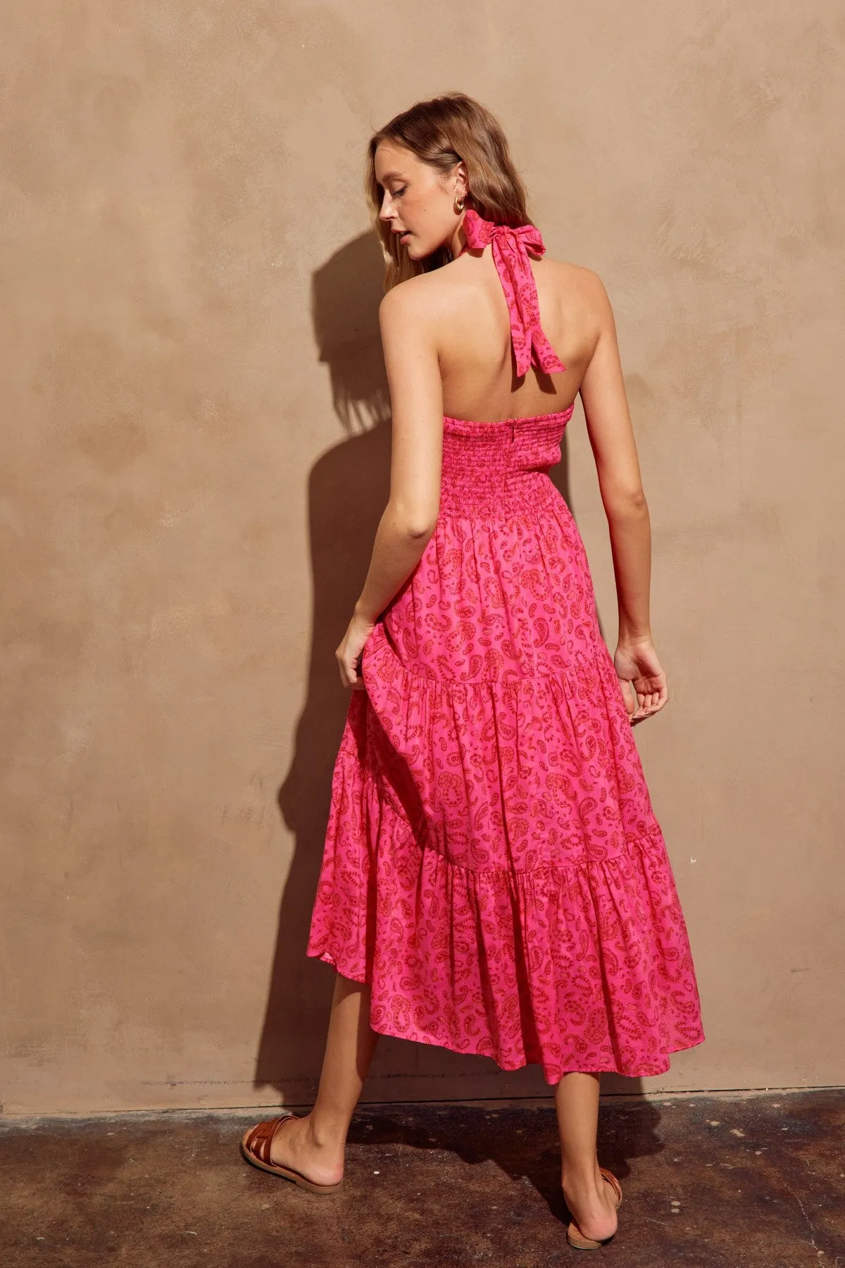 Lucky Charm Halter Tiered Dress