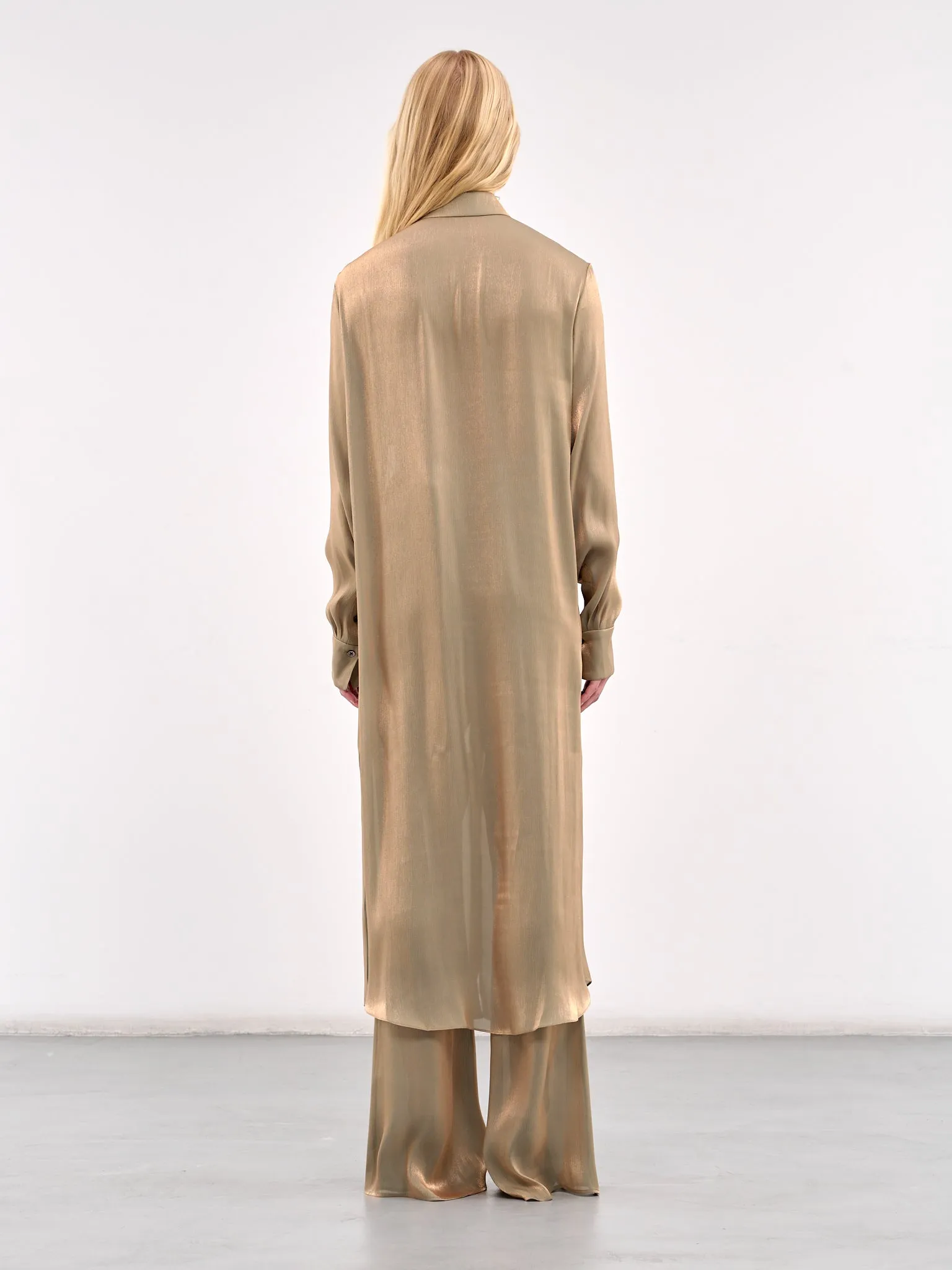 Maxi Shirt Dress (#003138-147-OLIVE-OIL)