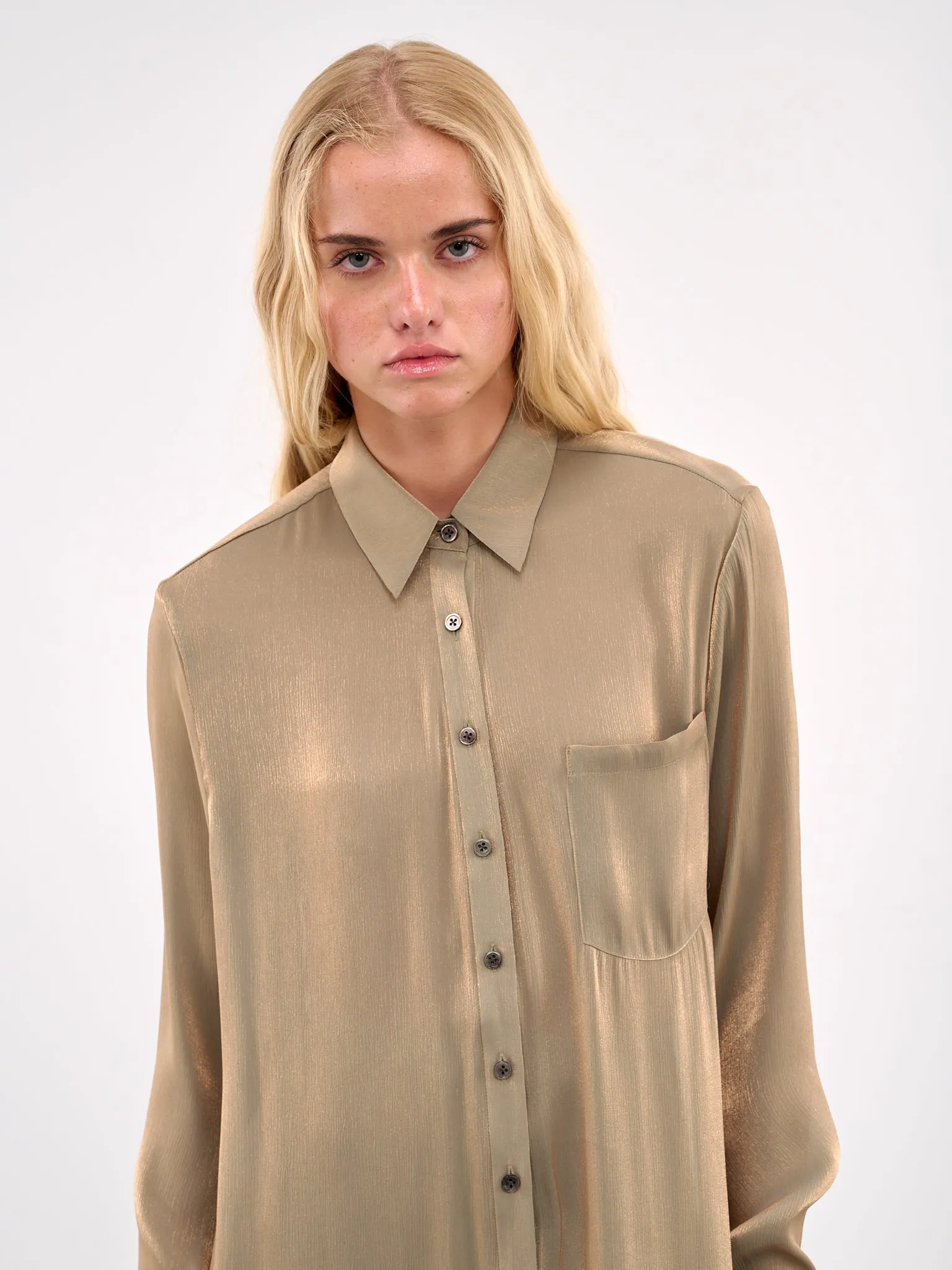 Maxi Shirt Dress (#003138-147-OLIVE-OIL)