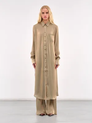 Maxi Shirt Dress (#003138-147-OLIVE-OIL)