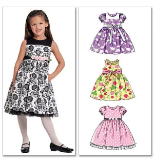 McCall's Pattern M5793 Children's/Girls' Lined Dresses