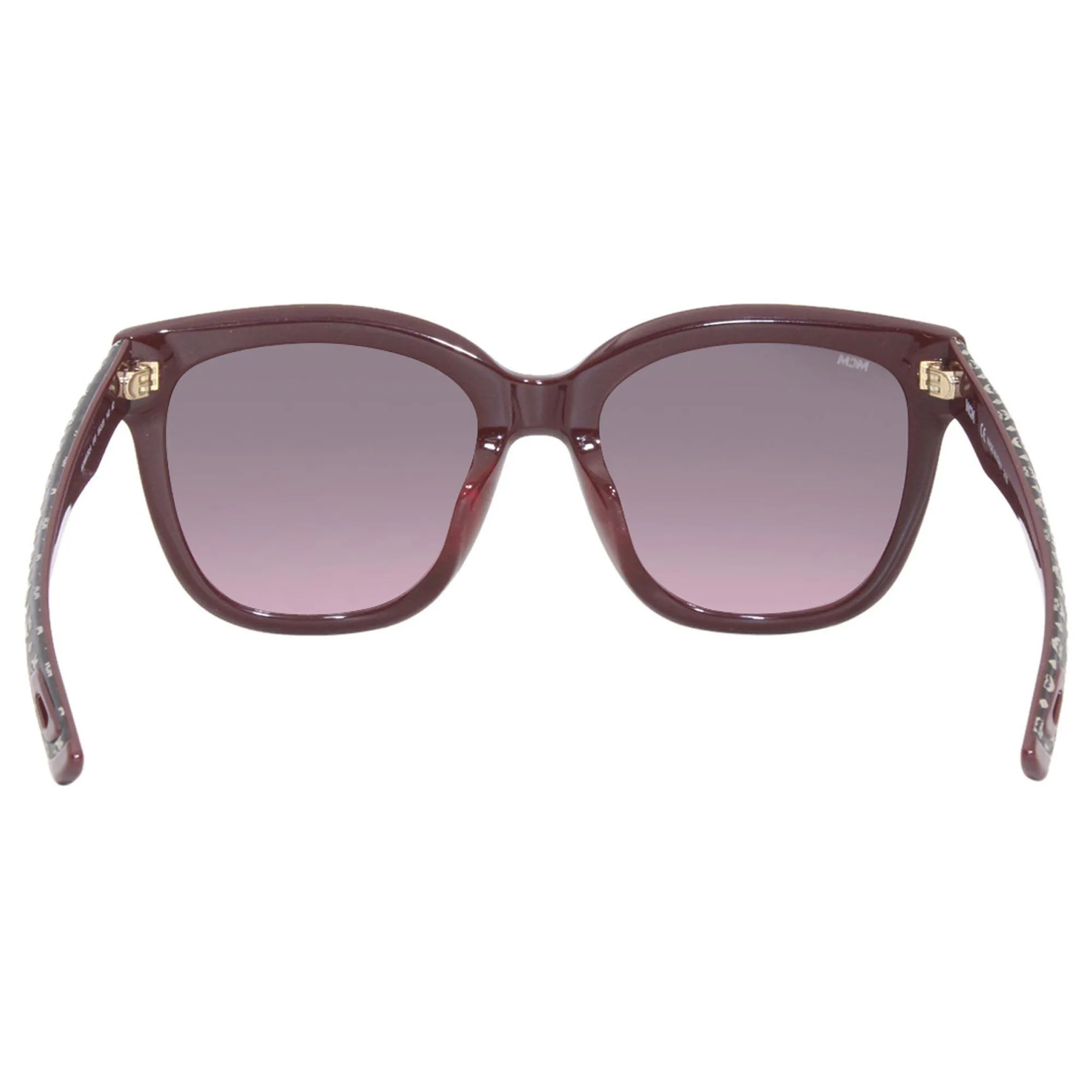 MCM Women's Sunglasses - Wine/Black Visetos Acetate Full Rim Frame | MCM697SLA 618
